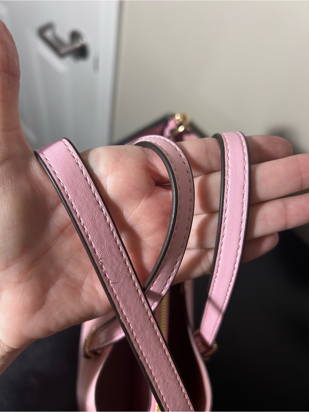 Coach Powder Pink Signature Tote Bag with Removable Strap - Picture 9 of 10